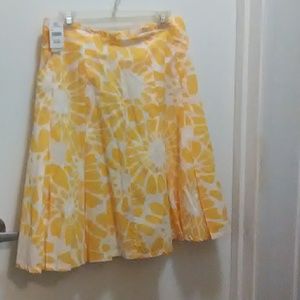 Yellow flower skirt